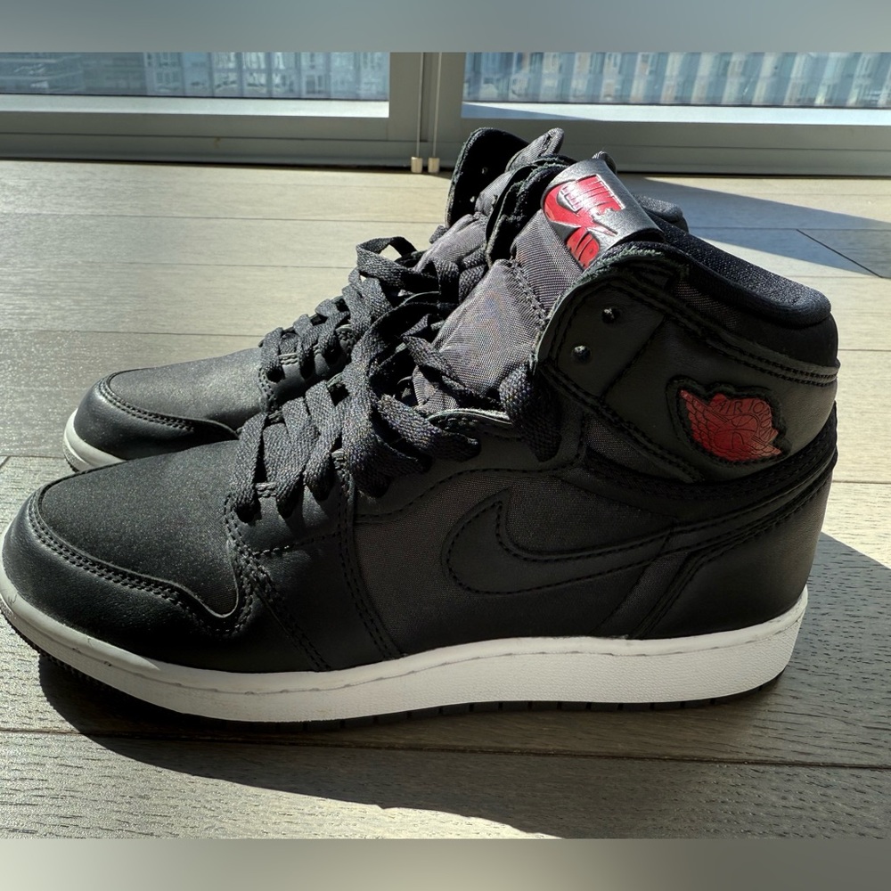 Nike Black Air Jordans (boys size 6.5Y)- worn once